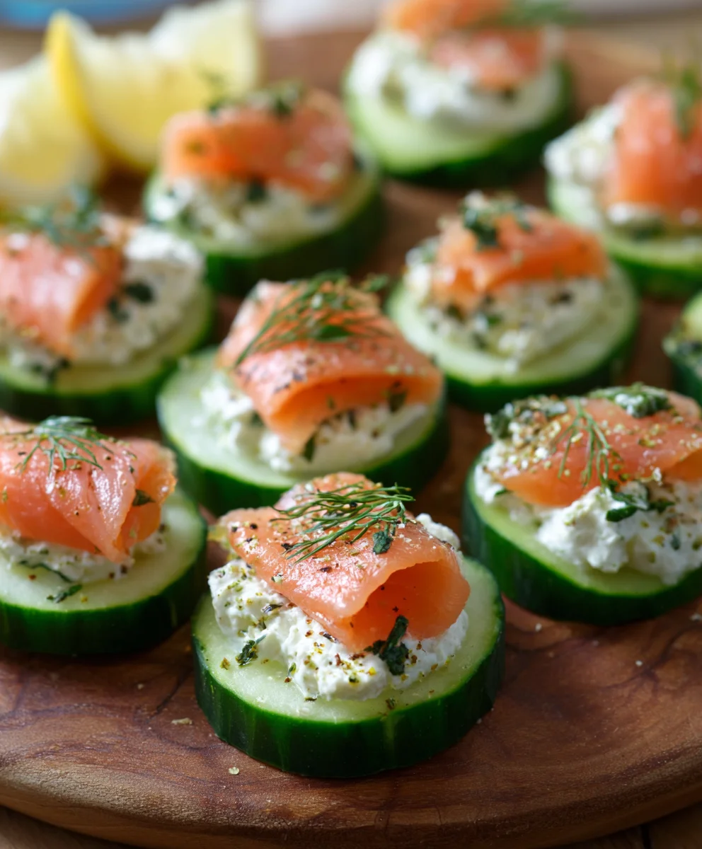 Cucumber Smoked Salmon Bites - Quick Appetizer