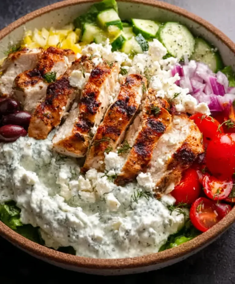 Easy Greek Chicken Bowls-Healthy Meal Prep