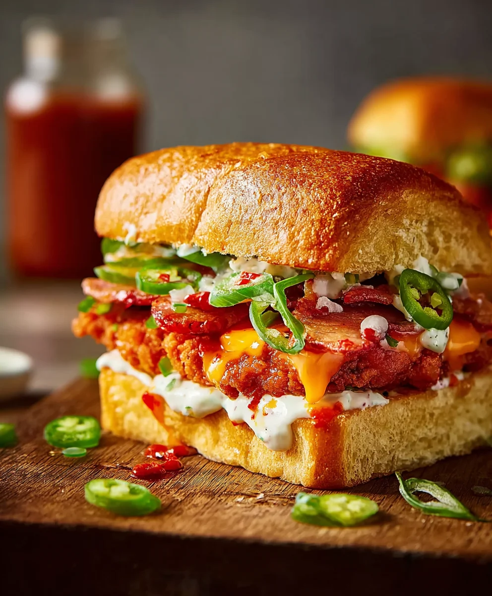 Spicy Baked Nashville Hot Beef Sandwich Recipe