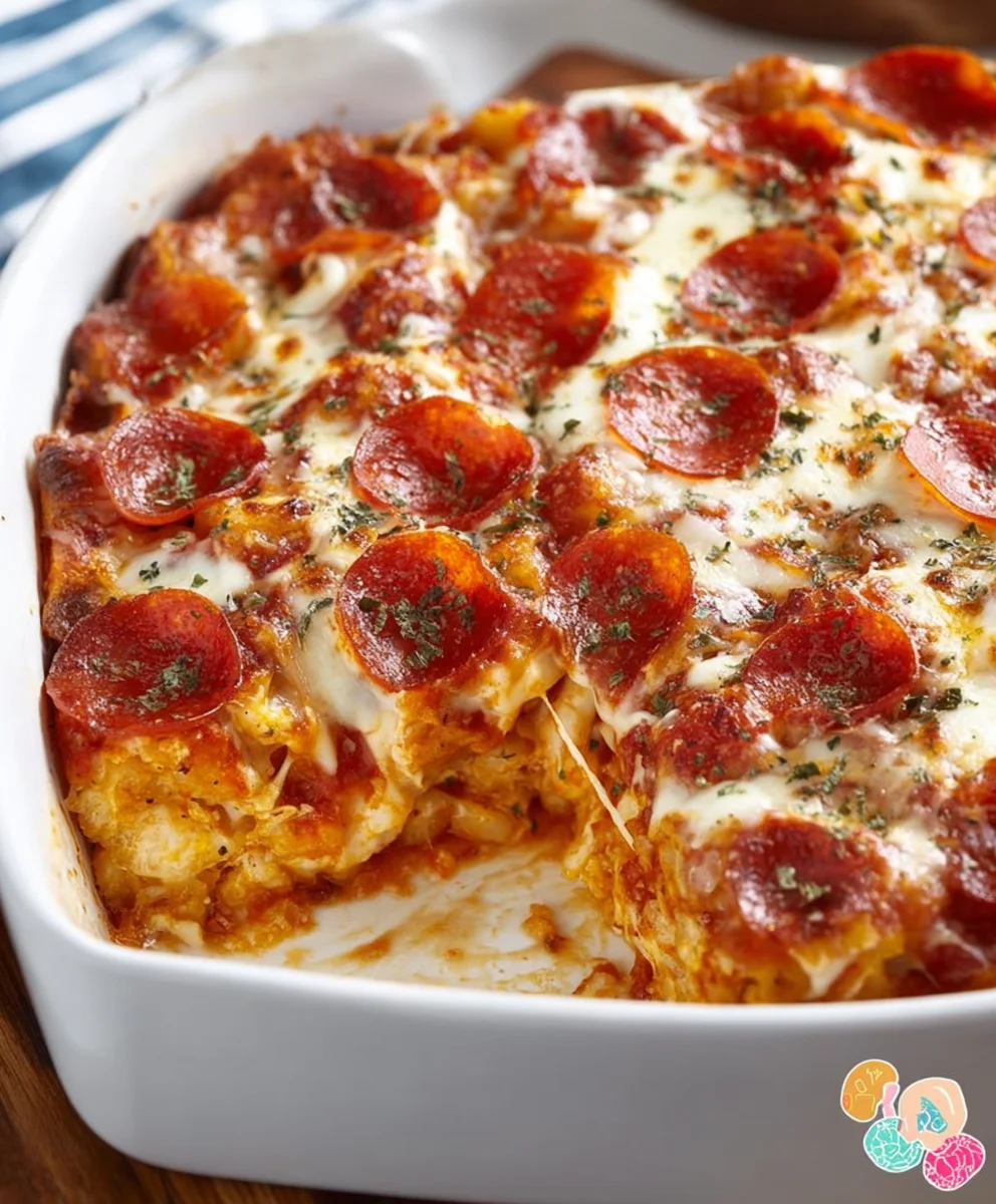 Bubble Up Pizza Casserole- Easy Beef Dinner
