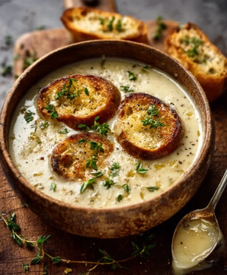 Country French Garlic Soup – Rich Flavor, Easy Recipe