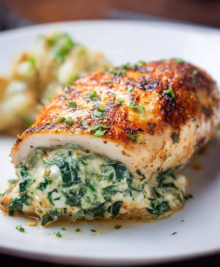 Spinach Stuffed Chicken Breasts-Easy Weeknight Meal