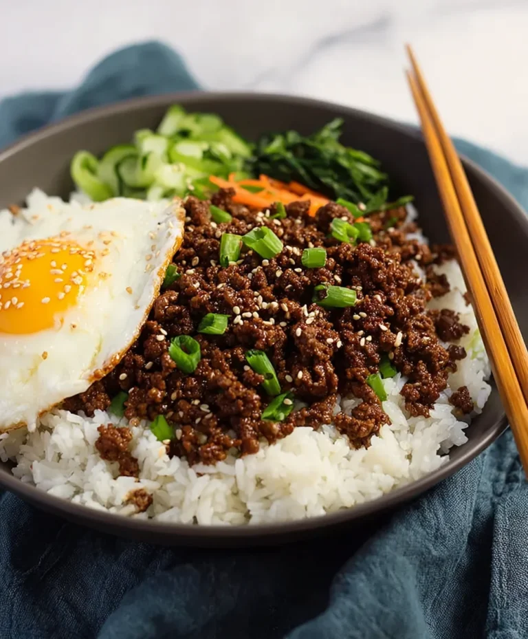 Quick Korean Ground Beef Bowl Easy Weeknight Meal
