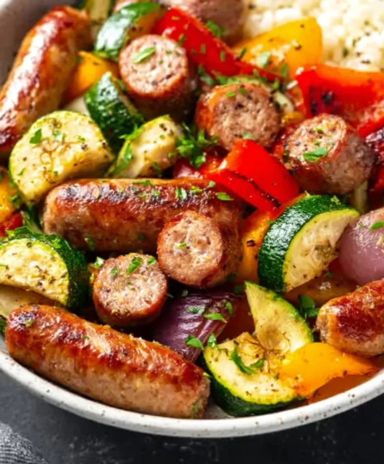 Air Fryer Chicken Sausage and Veggies – Fast Meal