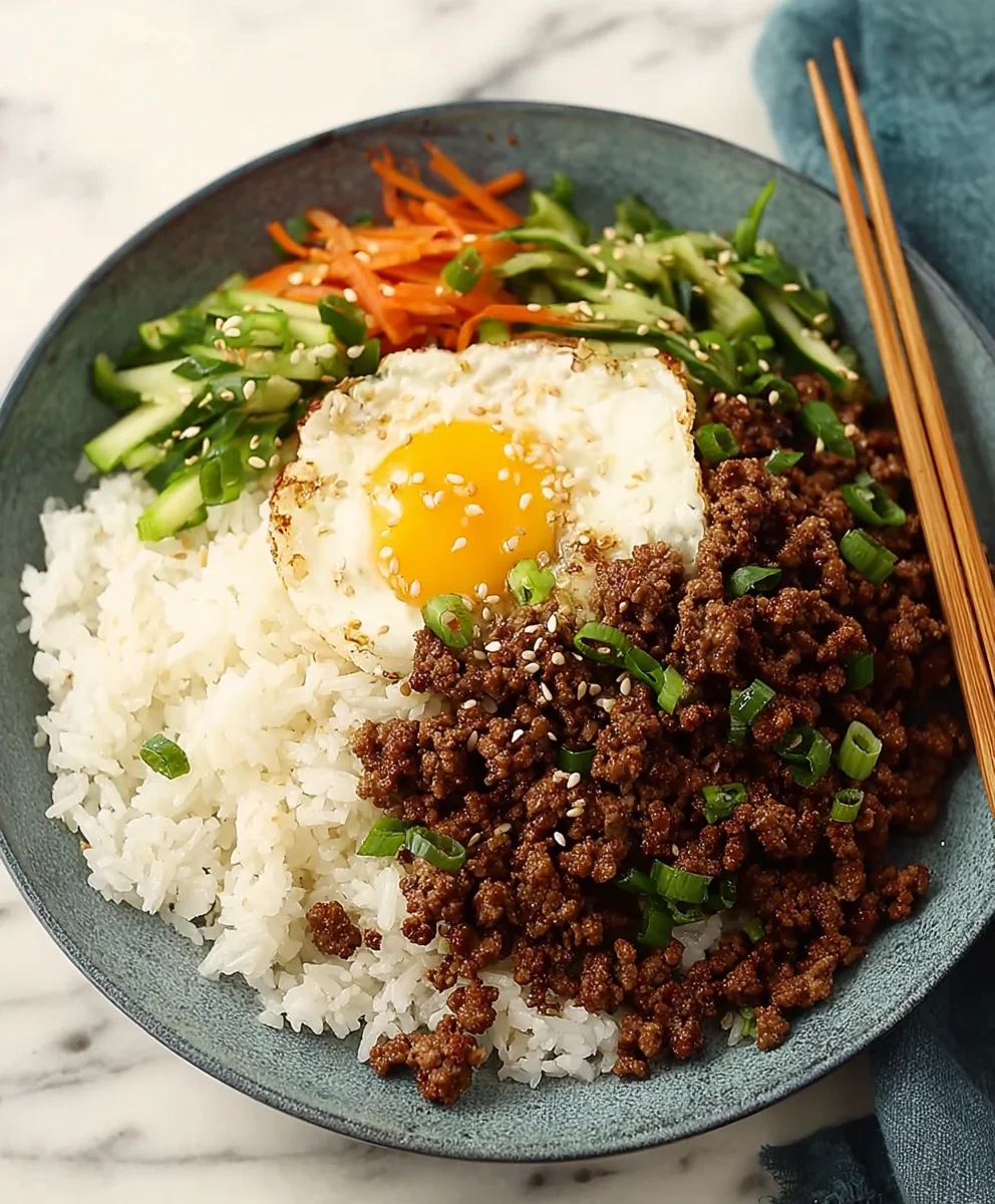 Quick Korean Ground Beef Bowl Easy Weeknight Meal