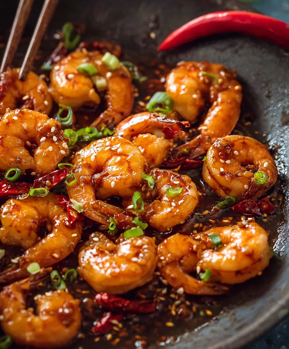 Spicy Asian Chilli Garlic Prawns Recipe