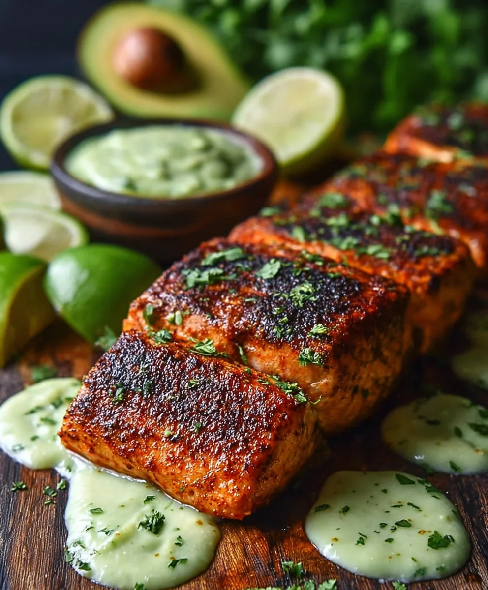 Cajun Salmon Avocado Lime Recipe-Healthy & Flavorful