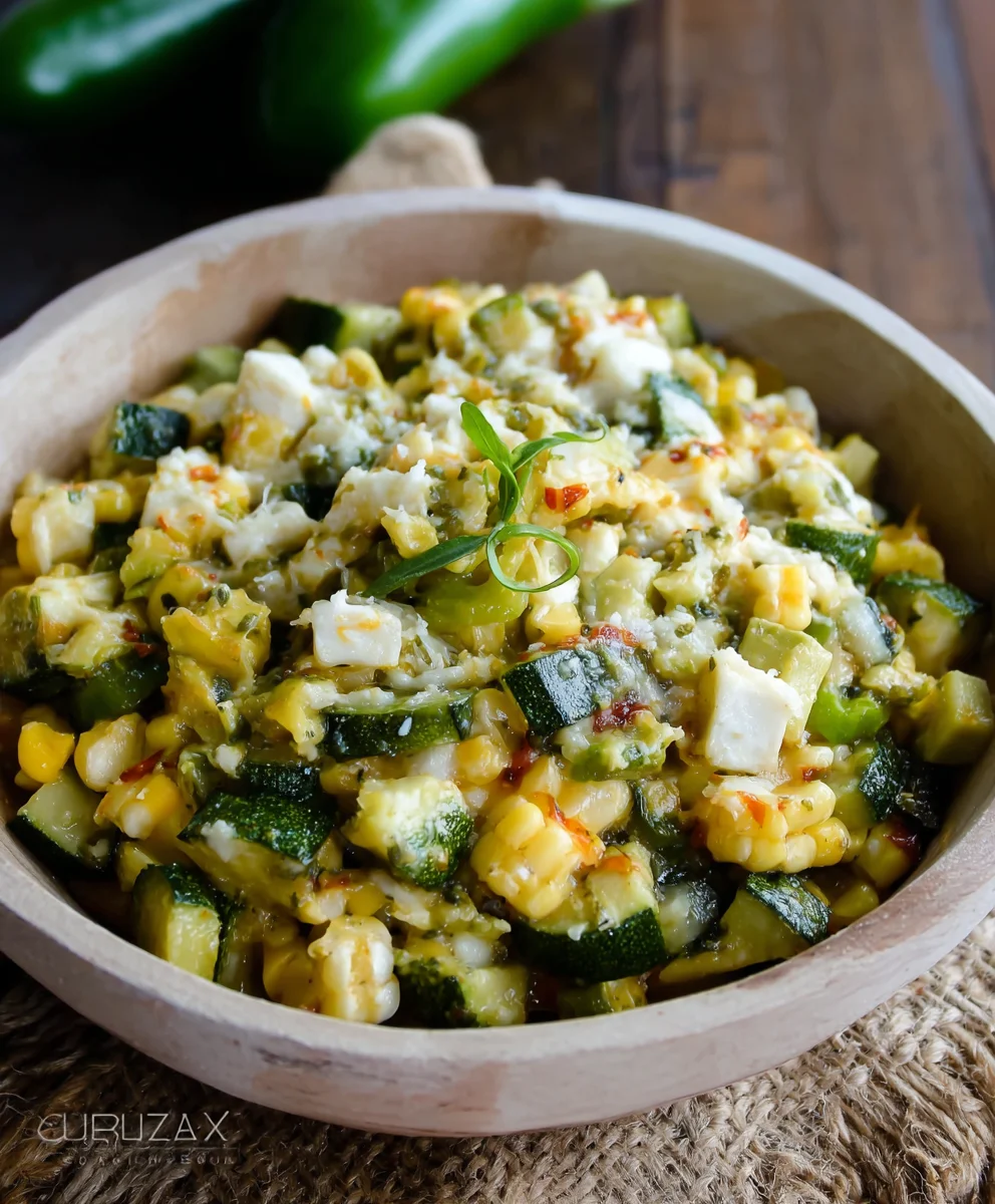 Calabacitas Con Elote-Beef & Cheese Delight
