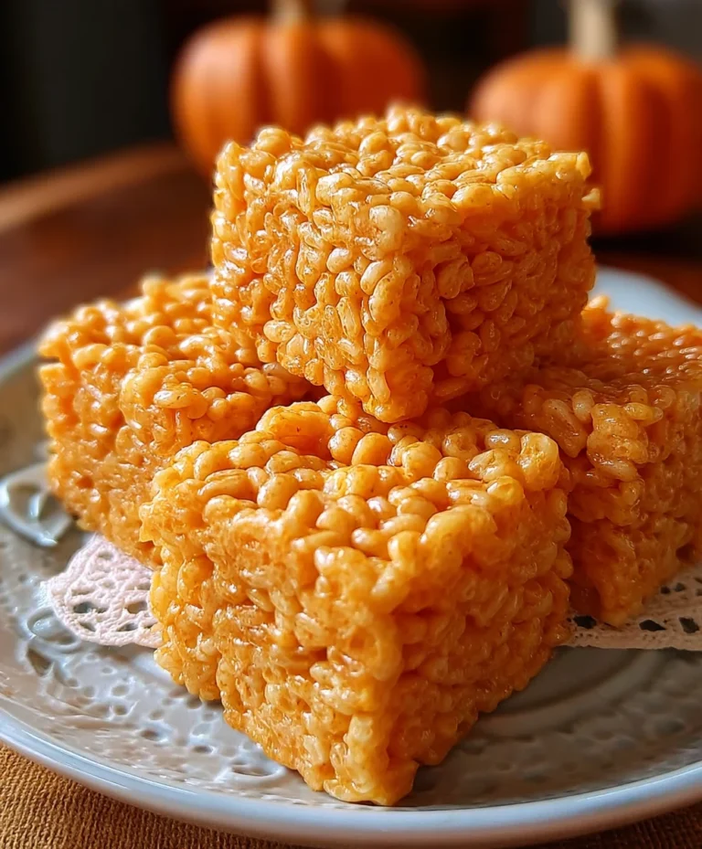 Easy Pumpkin Rice Krispie Treats – Fall Flavor Fun