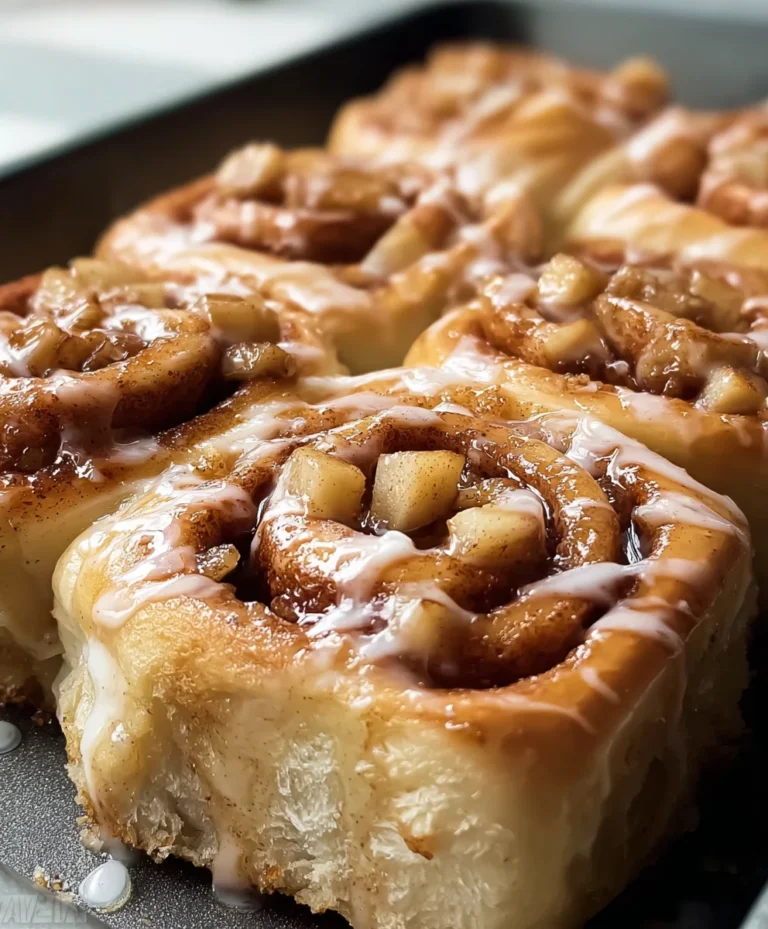 Easy Apple Cinnamon Rolls-Warm Cozy Treat