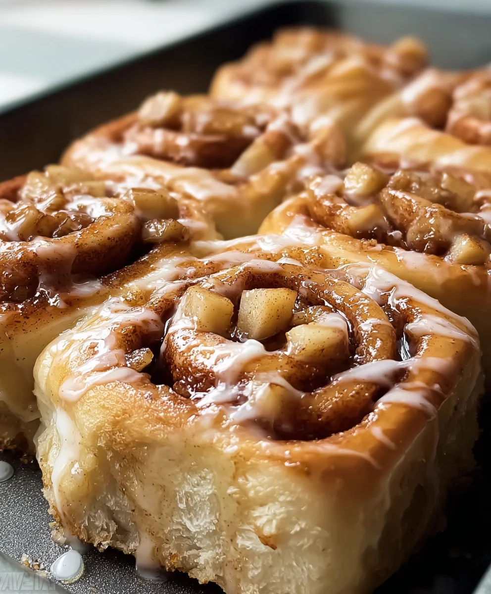 Easy Apple Cinnamon Rolls-Warm Cozy Treat
