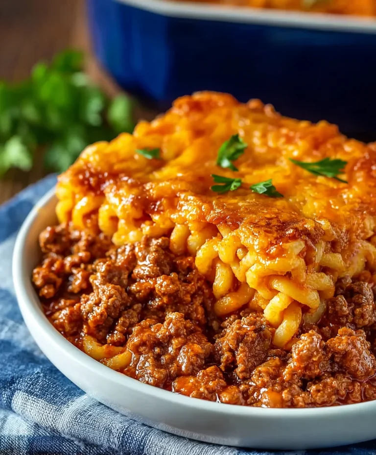 Quick Beef Sloppy Joe Casserole Recipe