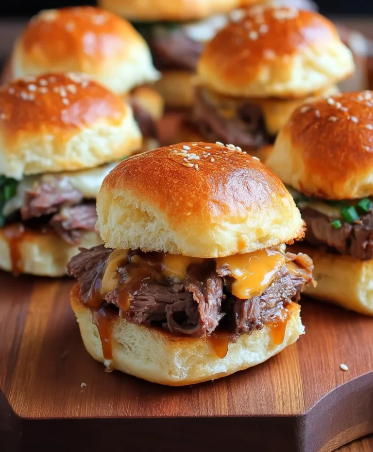Roast Beef Cheddar Sliders – Easy Appetizer Recipe