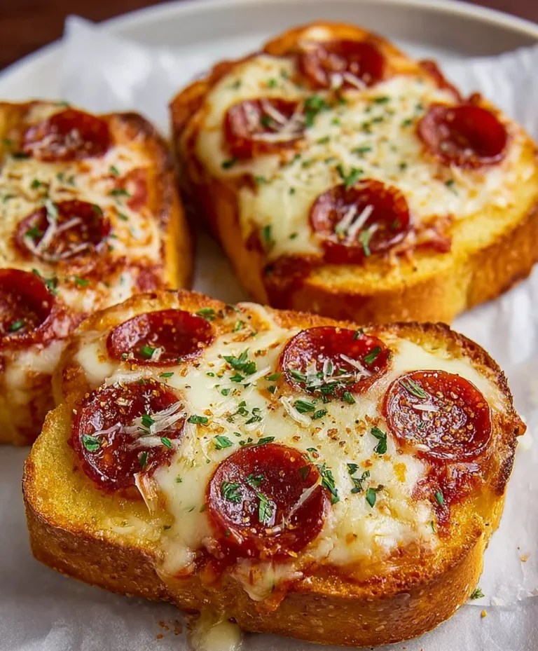 Texas Toast Garlic Bread Pizza-Easy Quick Recipe