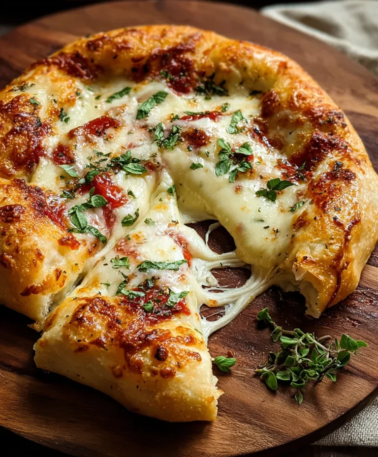 Gooey Stuffed Brie Pizza Recipe-Melted Cheese Delight
