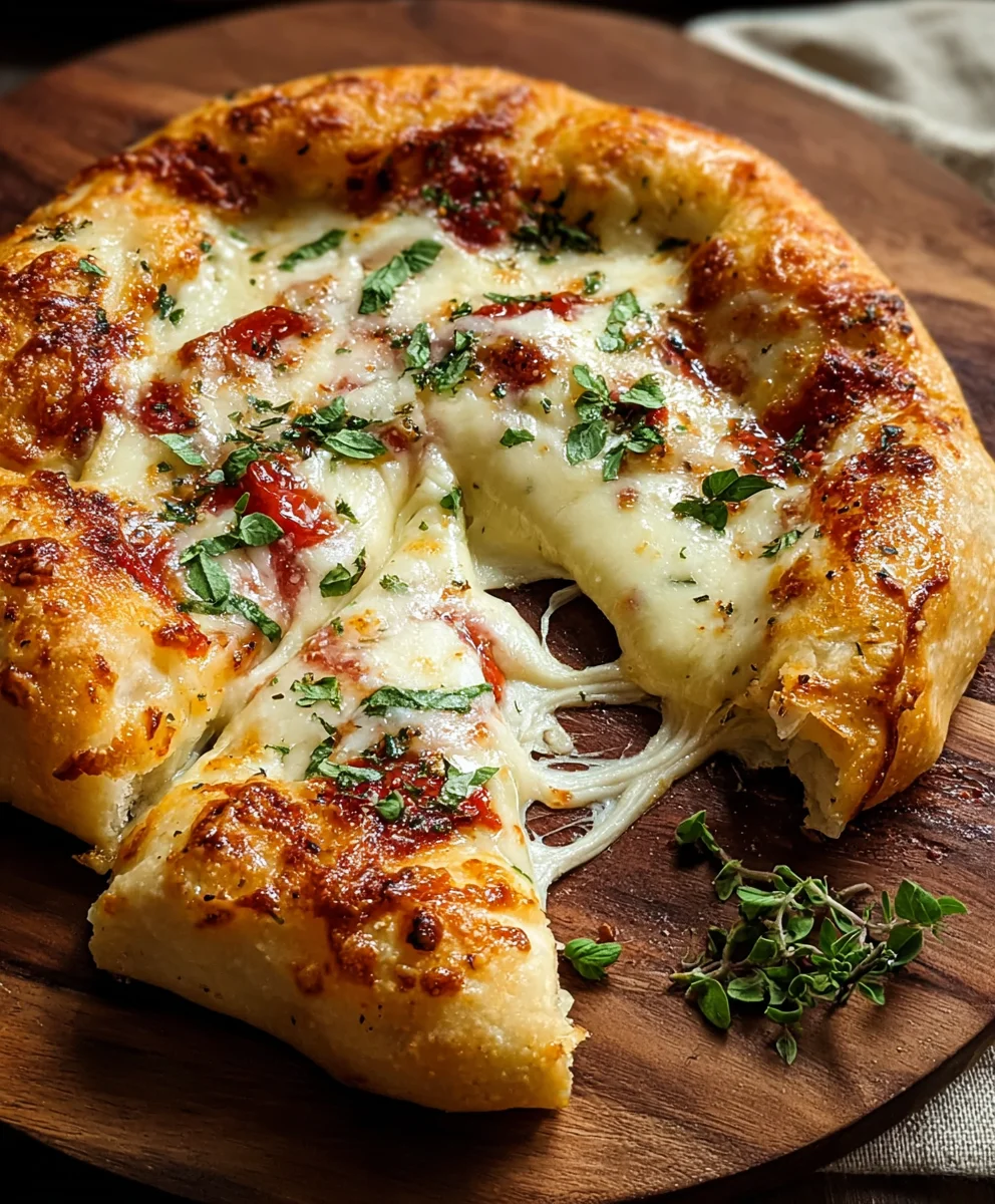 Gooey Stuffed Brie Pizza Recipe-Melted Cheese Delight