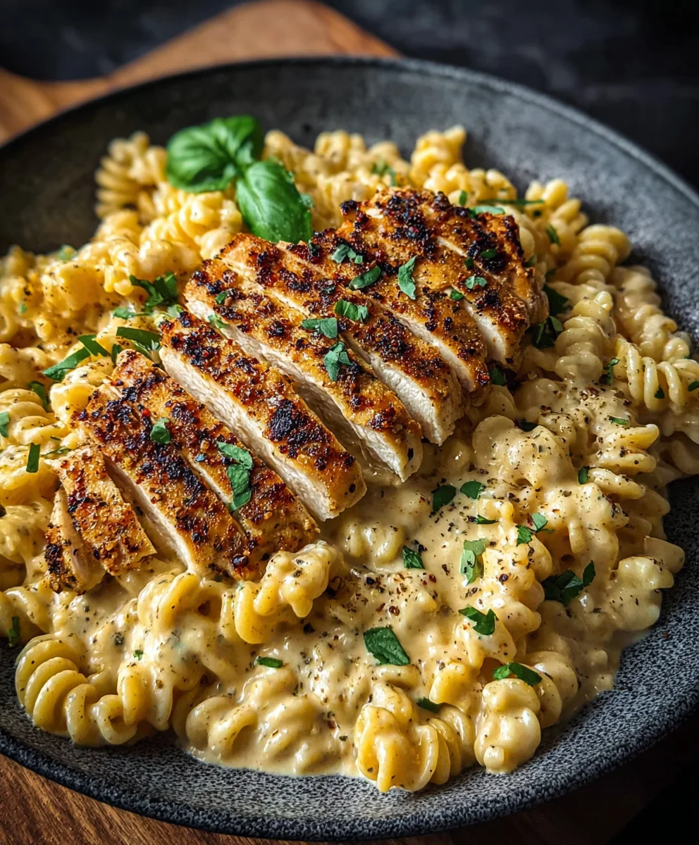 Creamy Chicken Garlic Parmesan Pasta Recipe