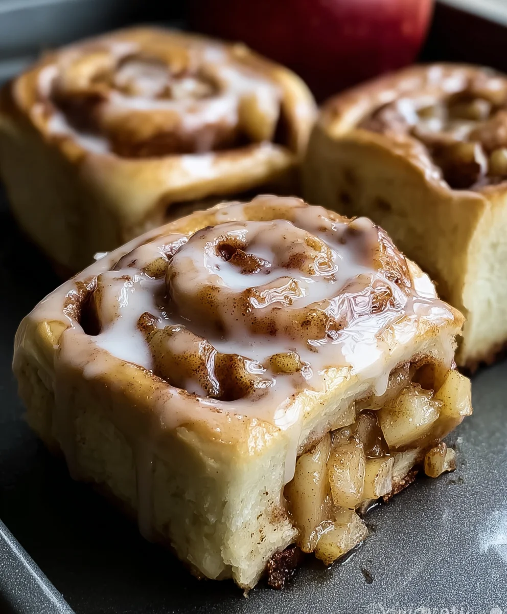 Easy Apple Cinnamon Rolls-Warm Cozy Treat