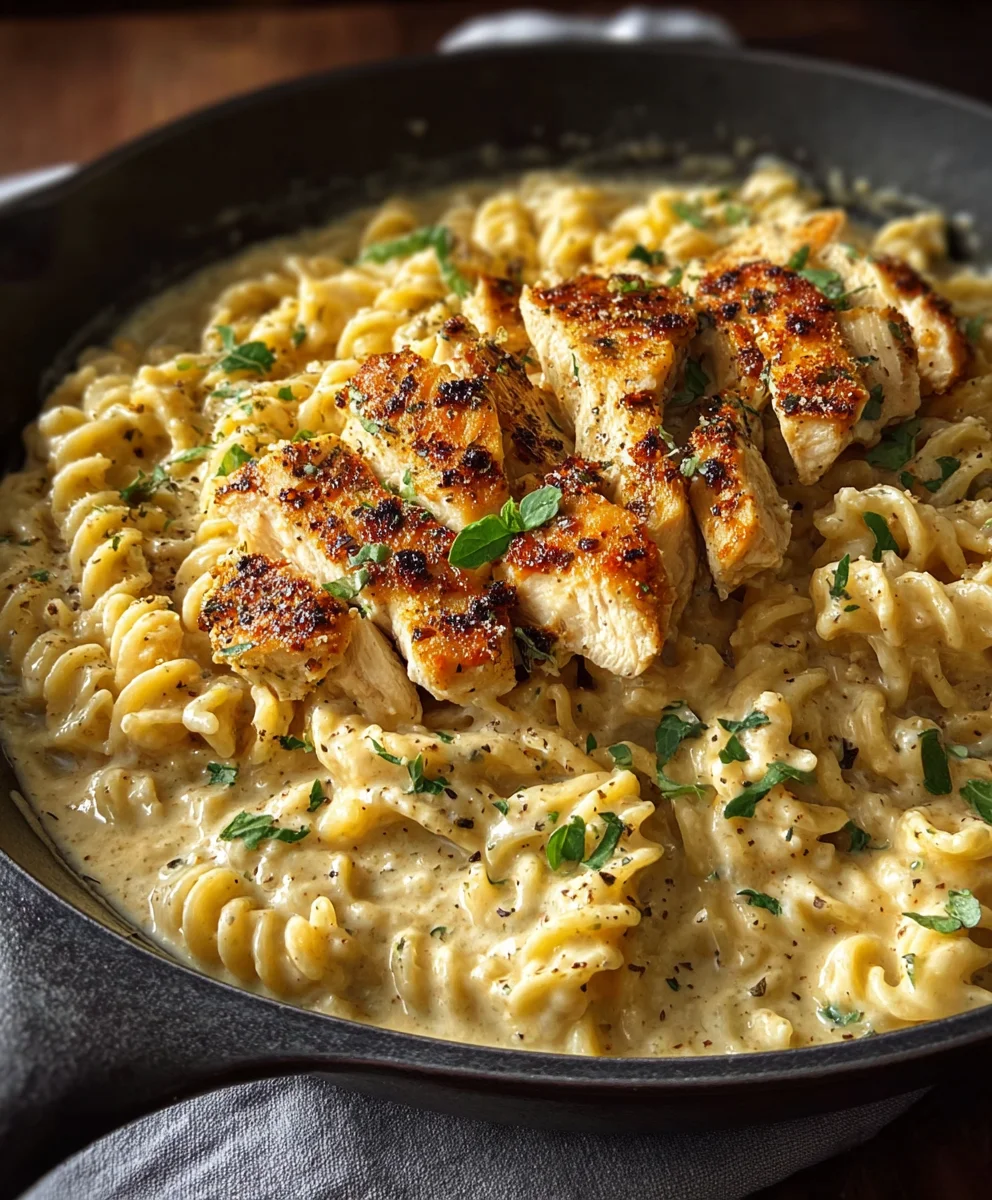 Creamy Chicken Garlic Parmesan Pasta Recipe