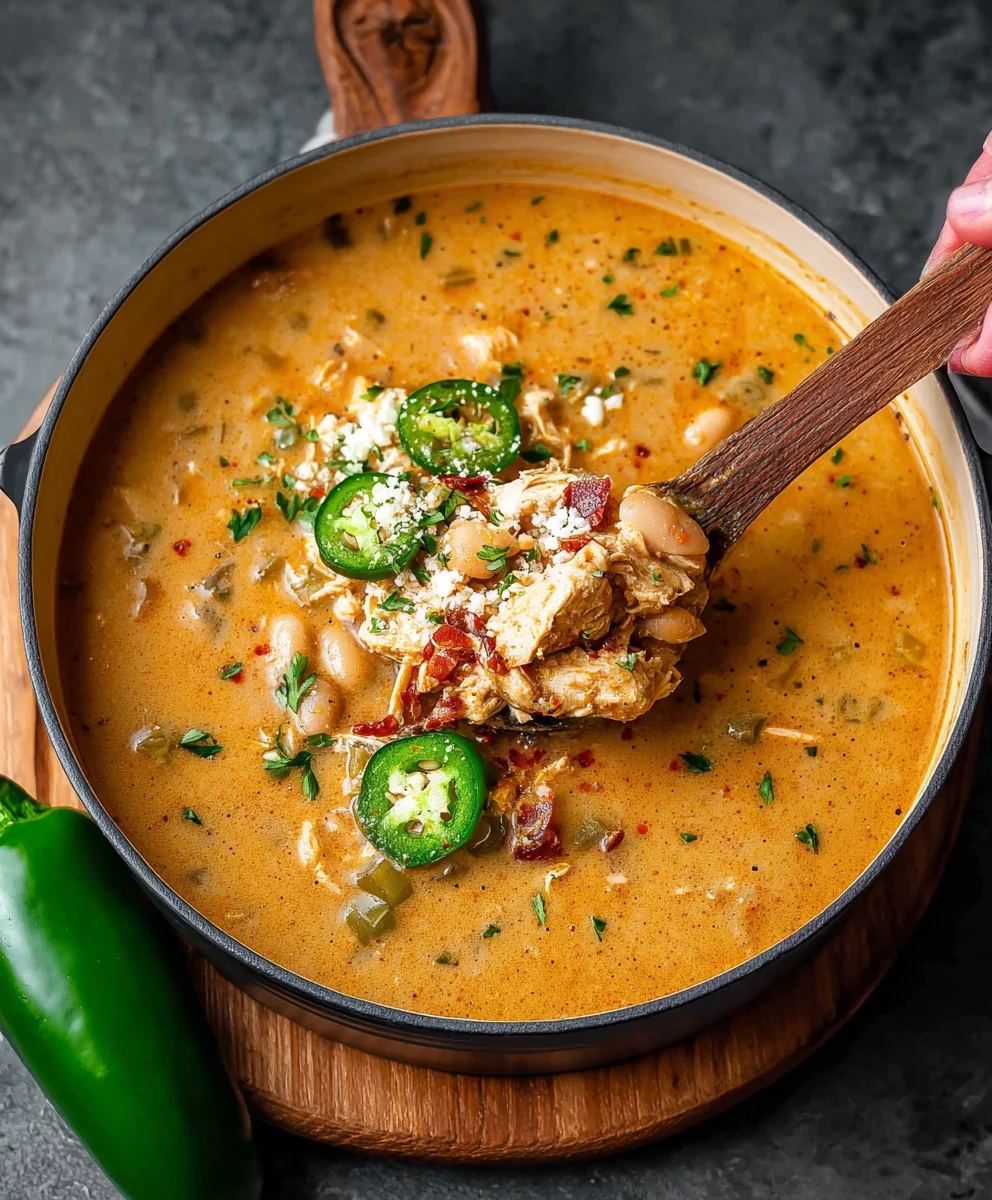 Cajun White Chicken Chili - Creamy & Flavorful
