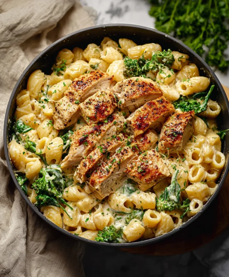 Healthy Garlic Parmesan Chicken Pasta Recipe