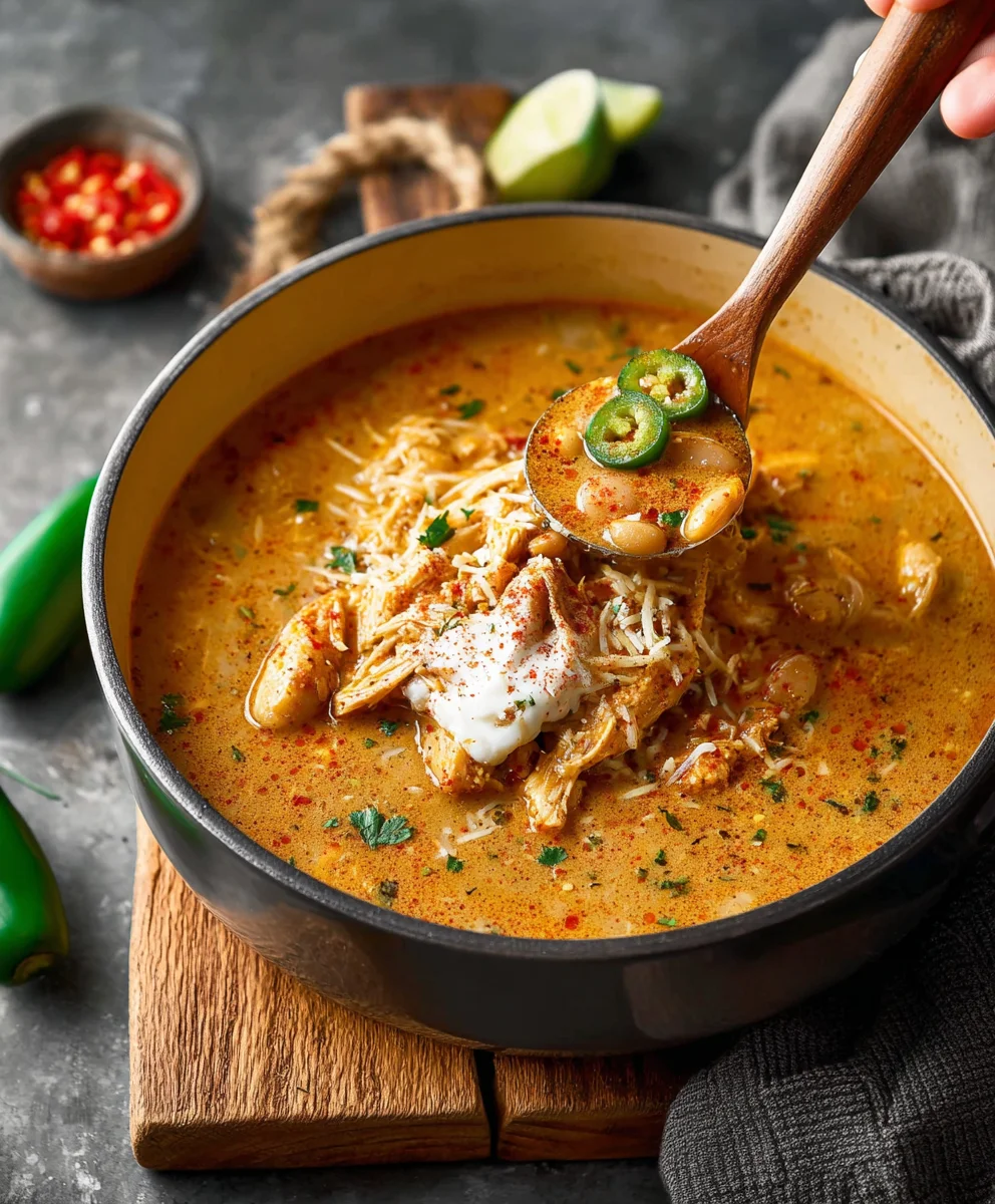 Cajun White Chicken Chili - Creamy & Flavorful