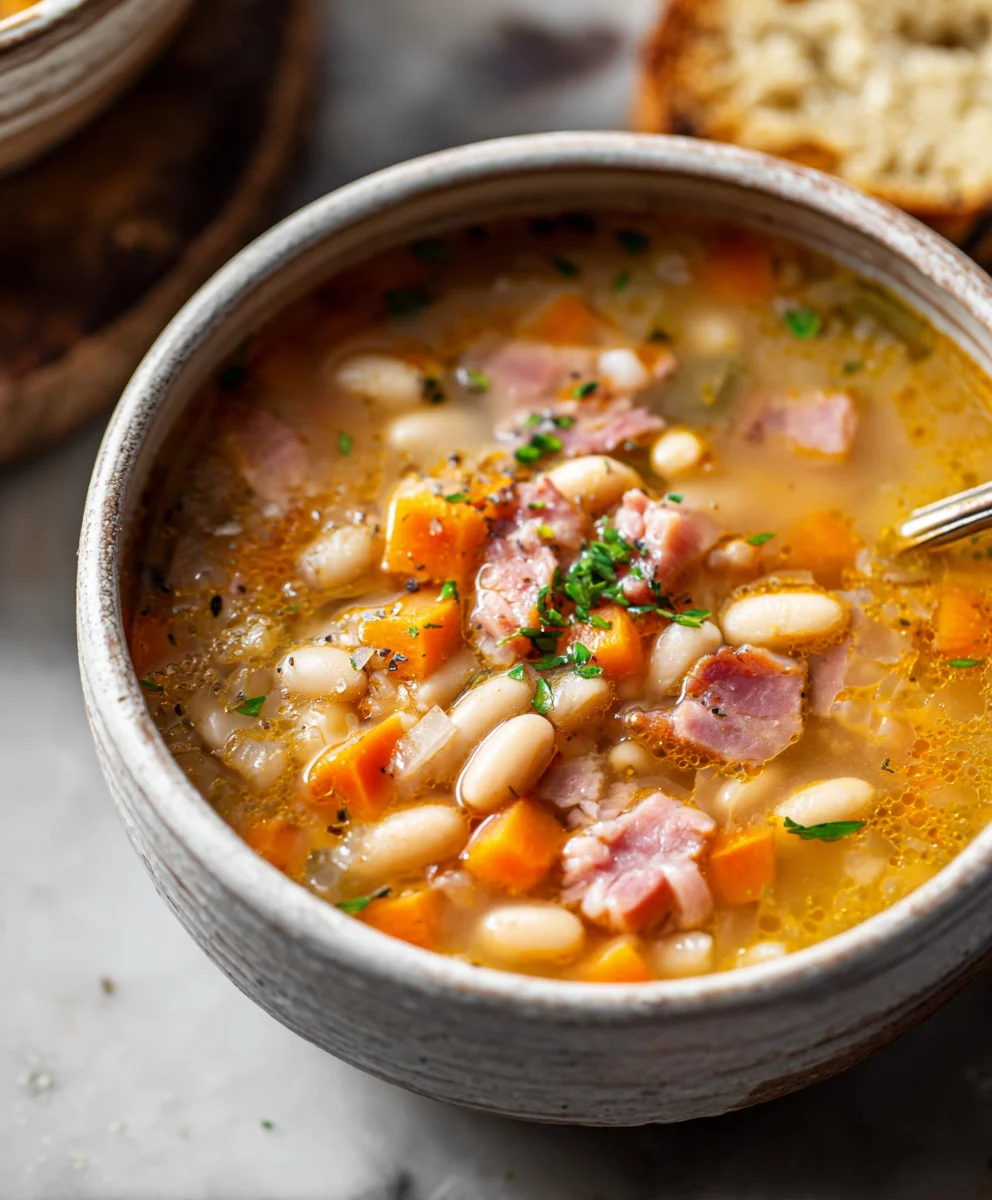 Easy Beef Bean Beef Ham Soup Recipe