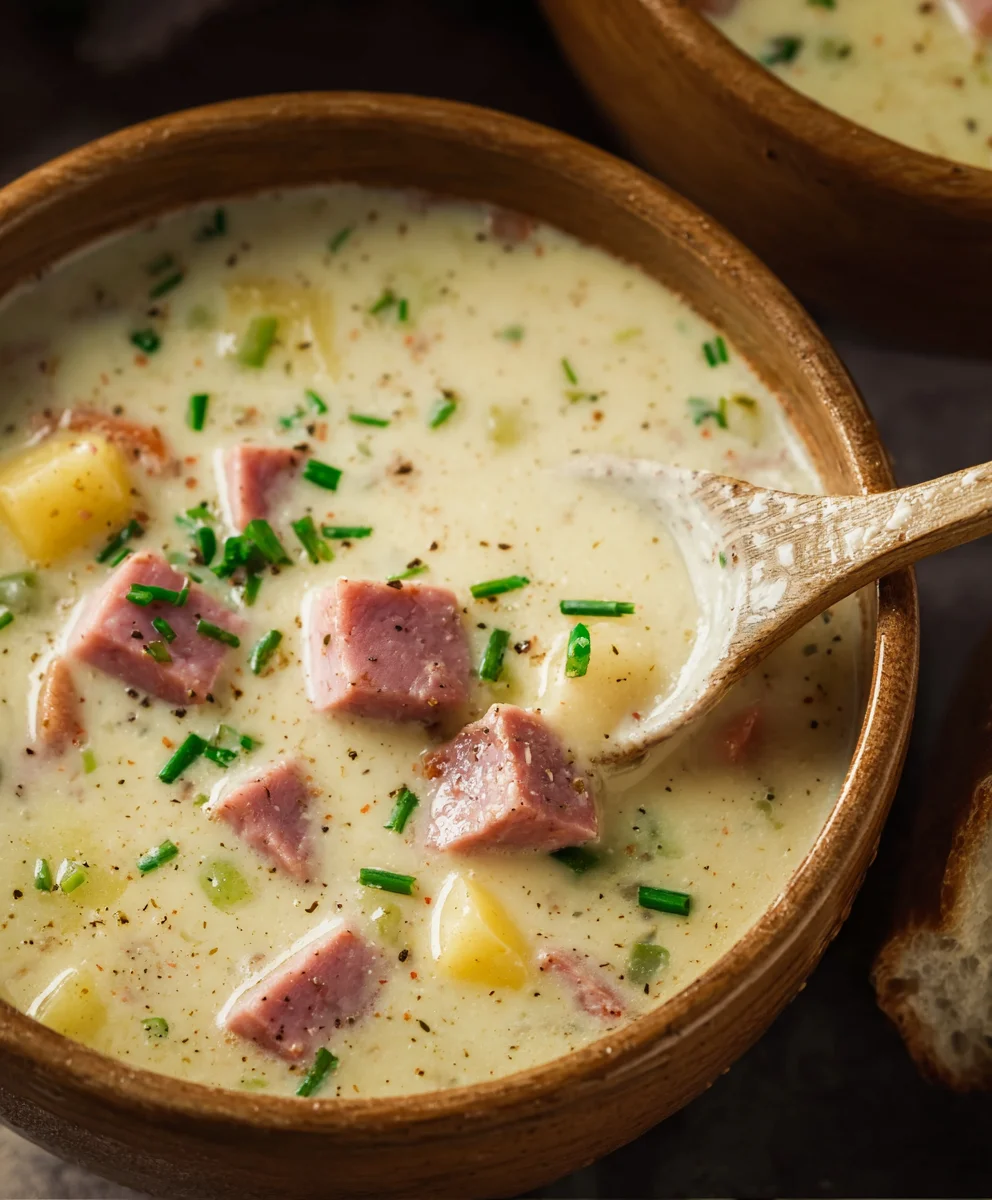 Hearty Beef Beef Ham Potato Soup - Delicious & Easy
