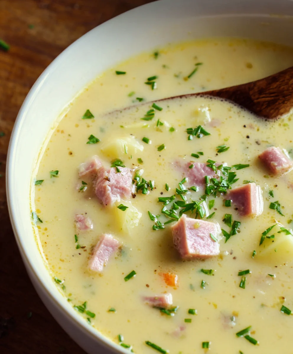 Hearty Beef Beef Ham Potato Soup - Delicious & Easy