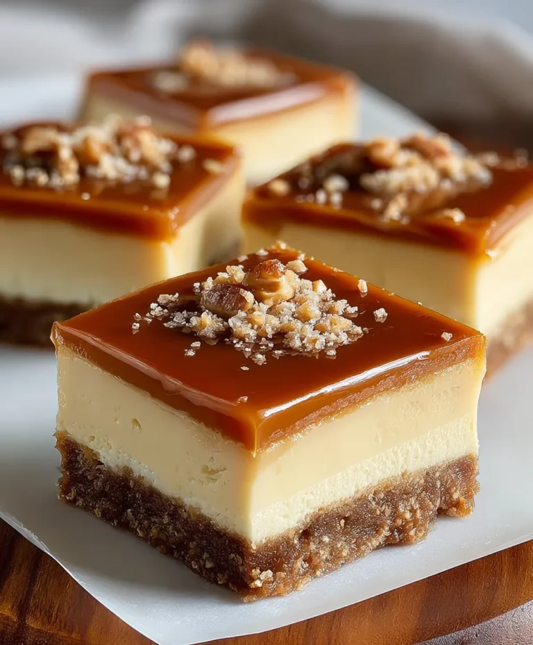 Dulce de Leche Cheesecake Bars-Sweet Creamy Dessert