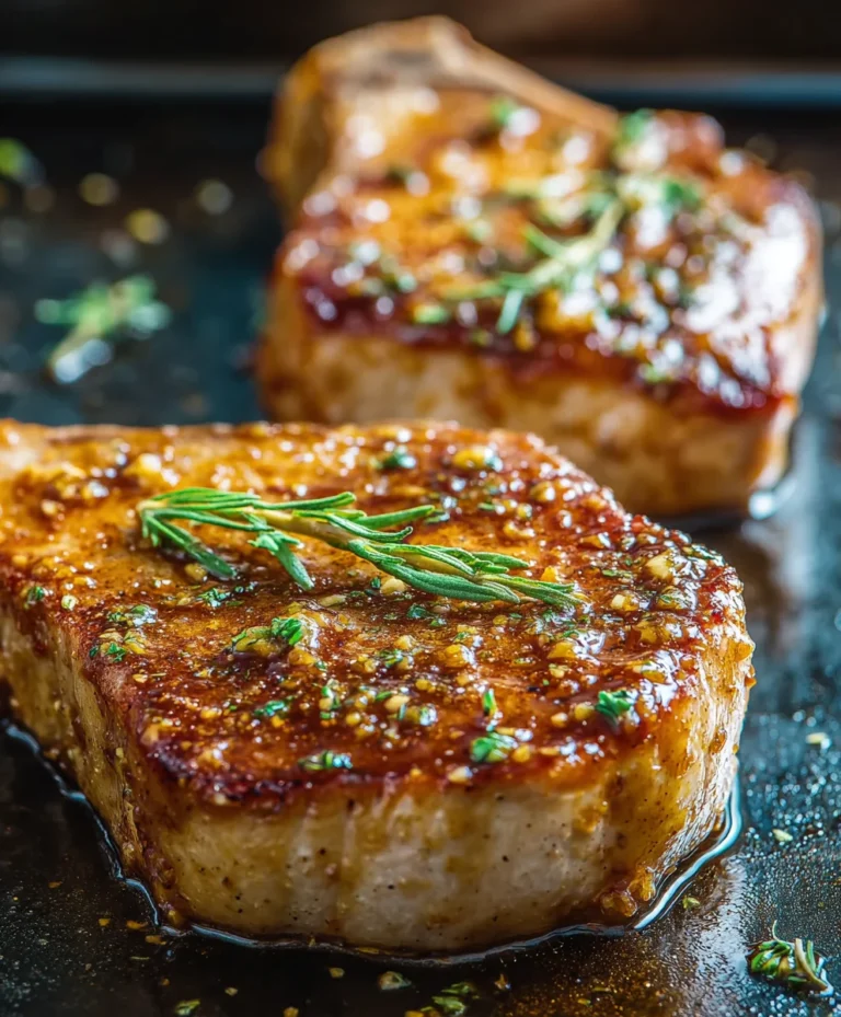 Easy Honey Mustard Beef Chops Oven Baked