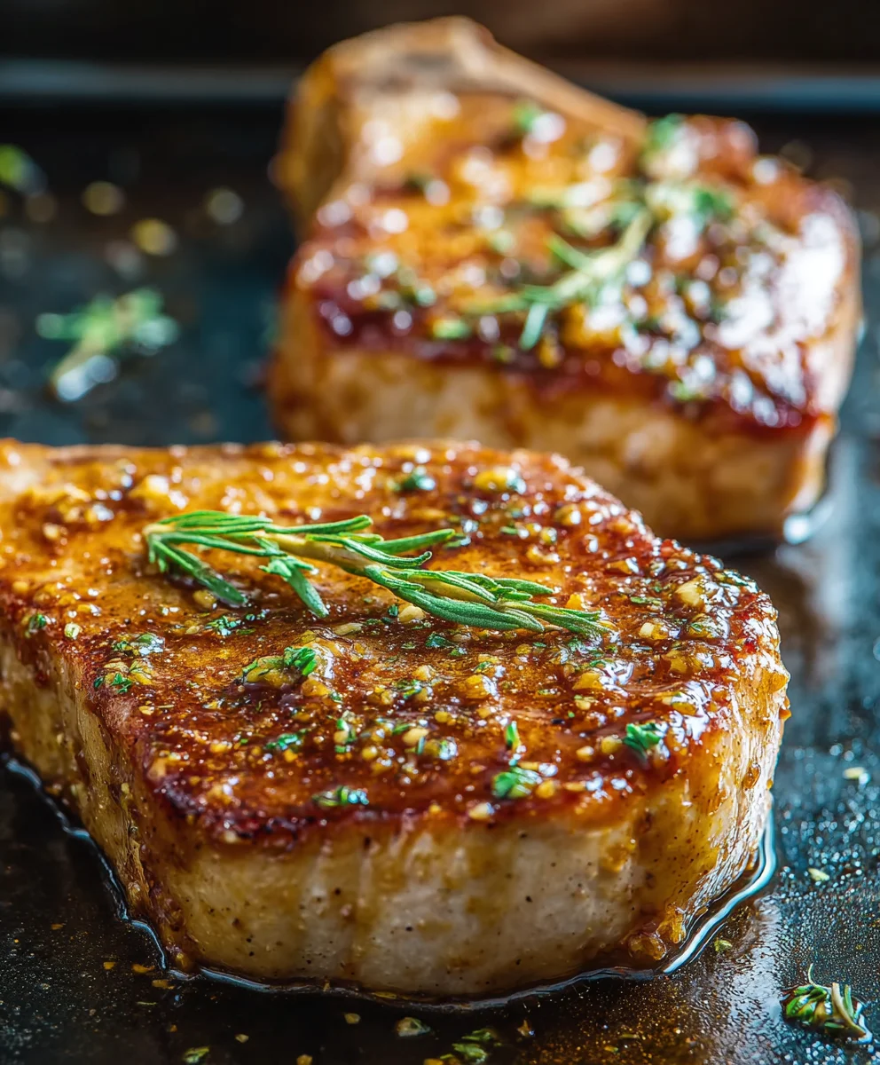 Easy Honey Mustard Beef Chops Oven Baked