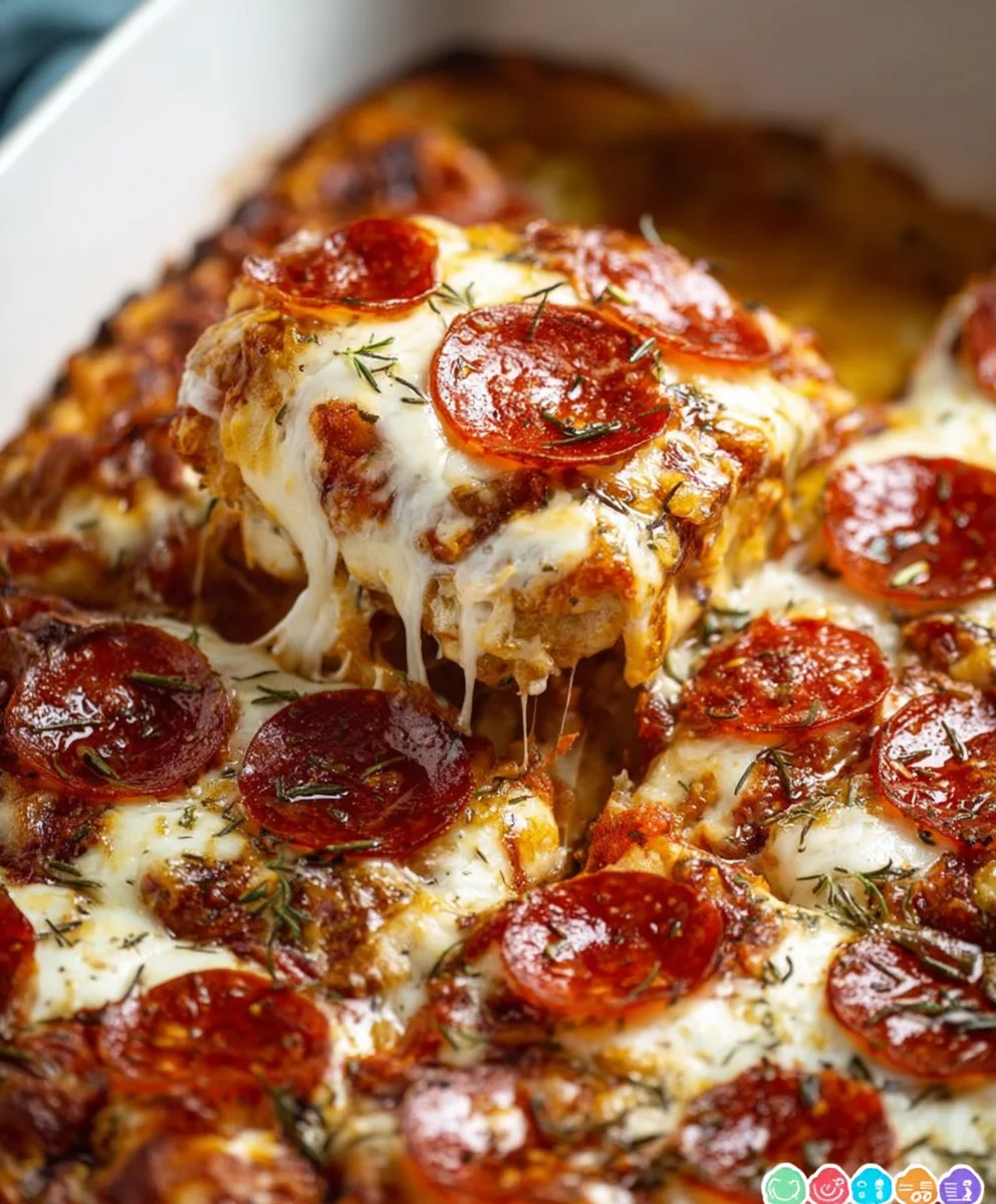 Bubble Up Pizza Casserole- Easy Beef Dinner