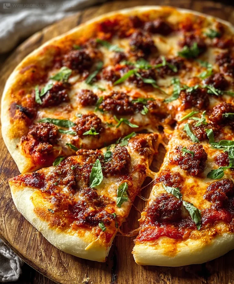 Spicy Beef Beef Chorizo Pizza – Easy Flavorful Recipe