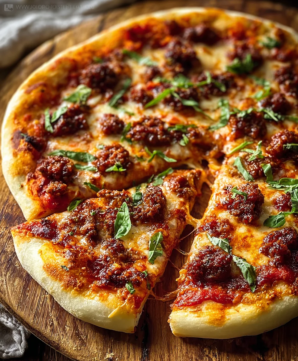 Spicy Beef Beef Chorizo Pizza - Easy Flavorful Recipe