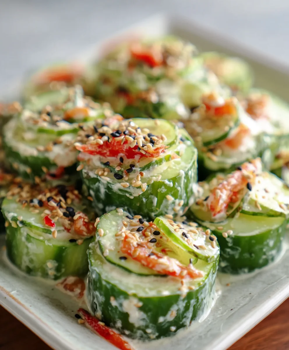 Easy California Roll Cucumber Salad Recipe