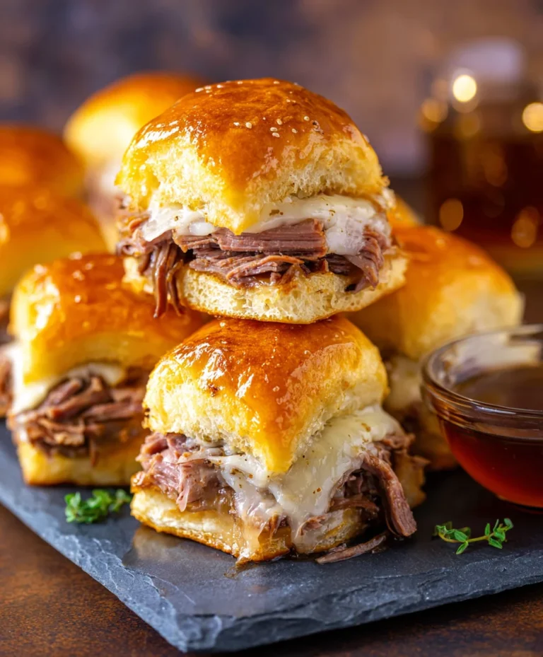 Easy French Dip Sliders Recipe – Quick & Savory Bites