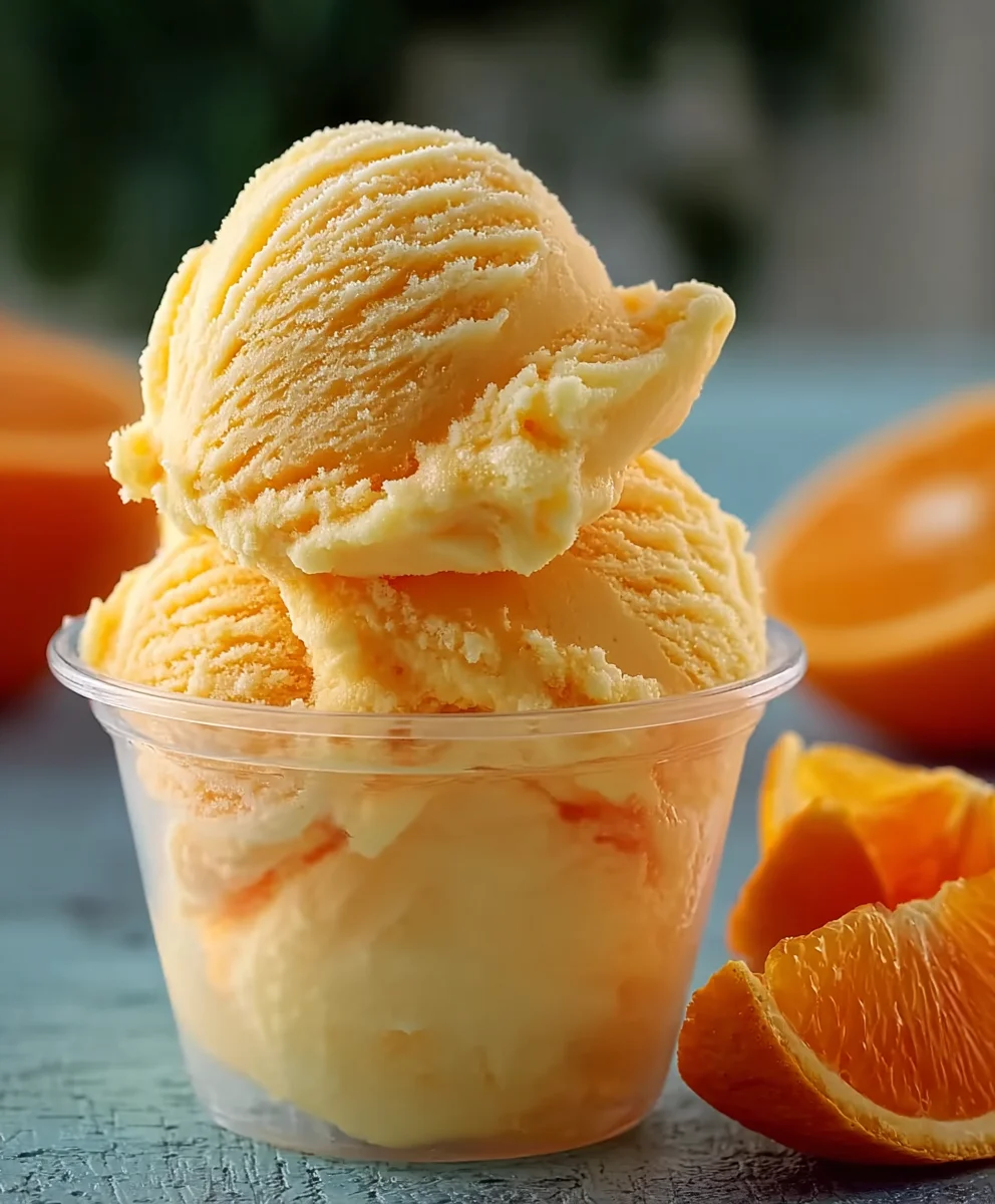 Orange Crush Sherbet Recipe- Easy Homemade Treat