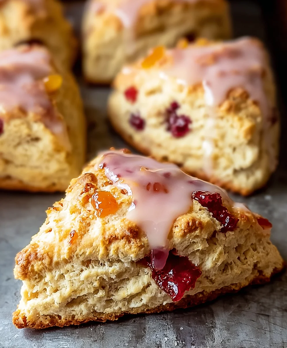 Zesty Blood Orange Scones-Bright Citrus Baking Delight