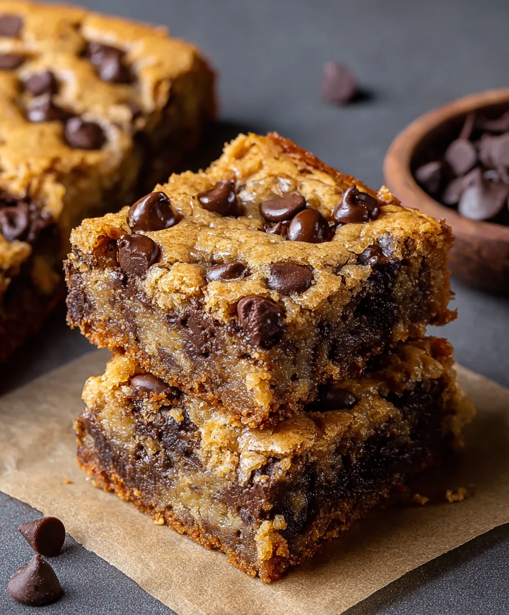 Easy Banana Chocolate Chip Cookie Bars Recipe