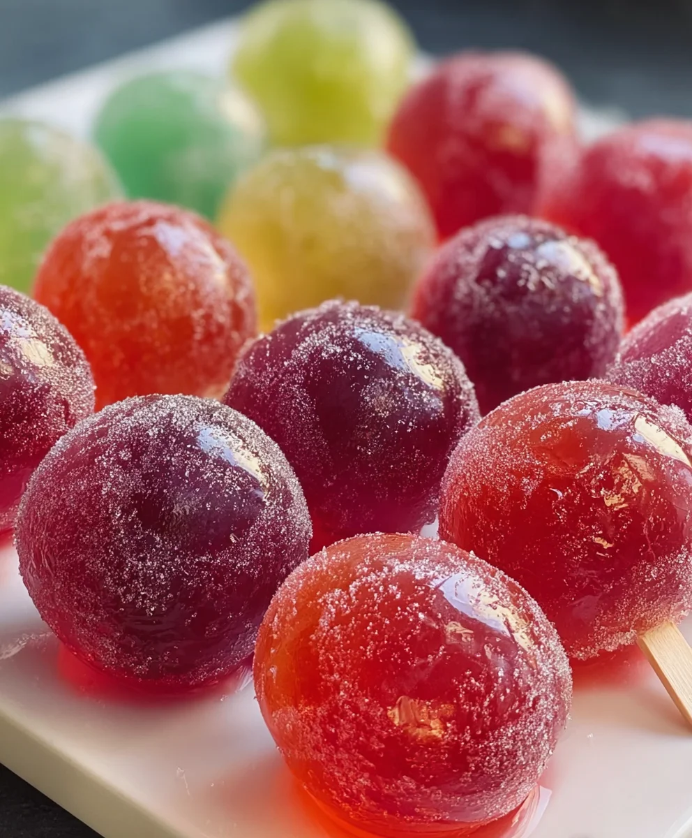 Frozen Candy Grapes Jell-O Recipe-Easy Sweet Treat