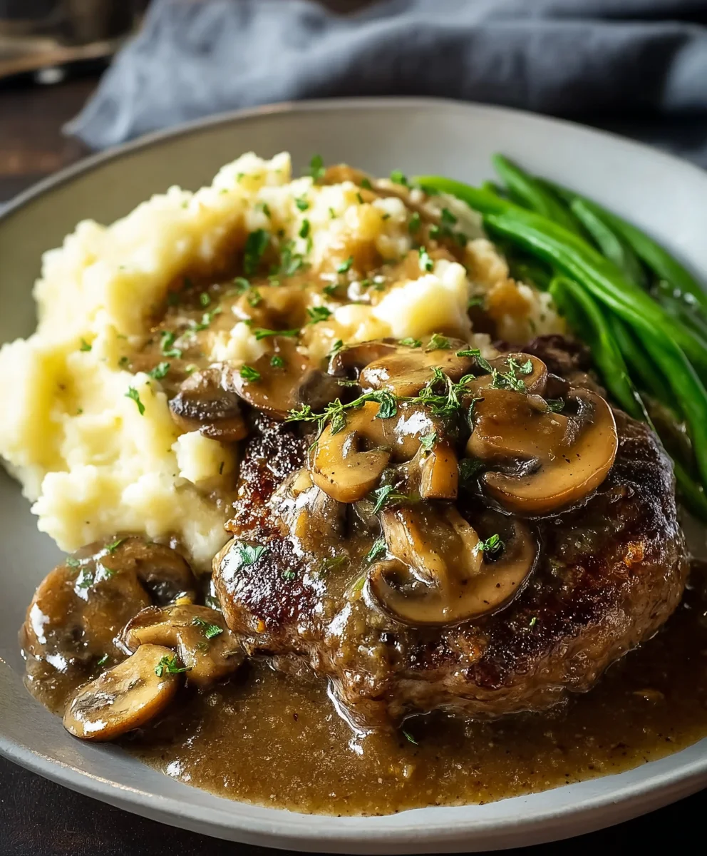 Bobby Flay's Salisbury Steak - Mushroom Gravy