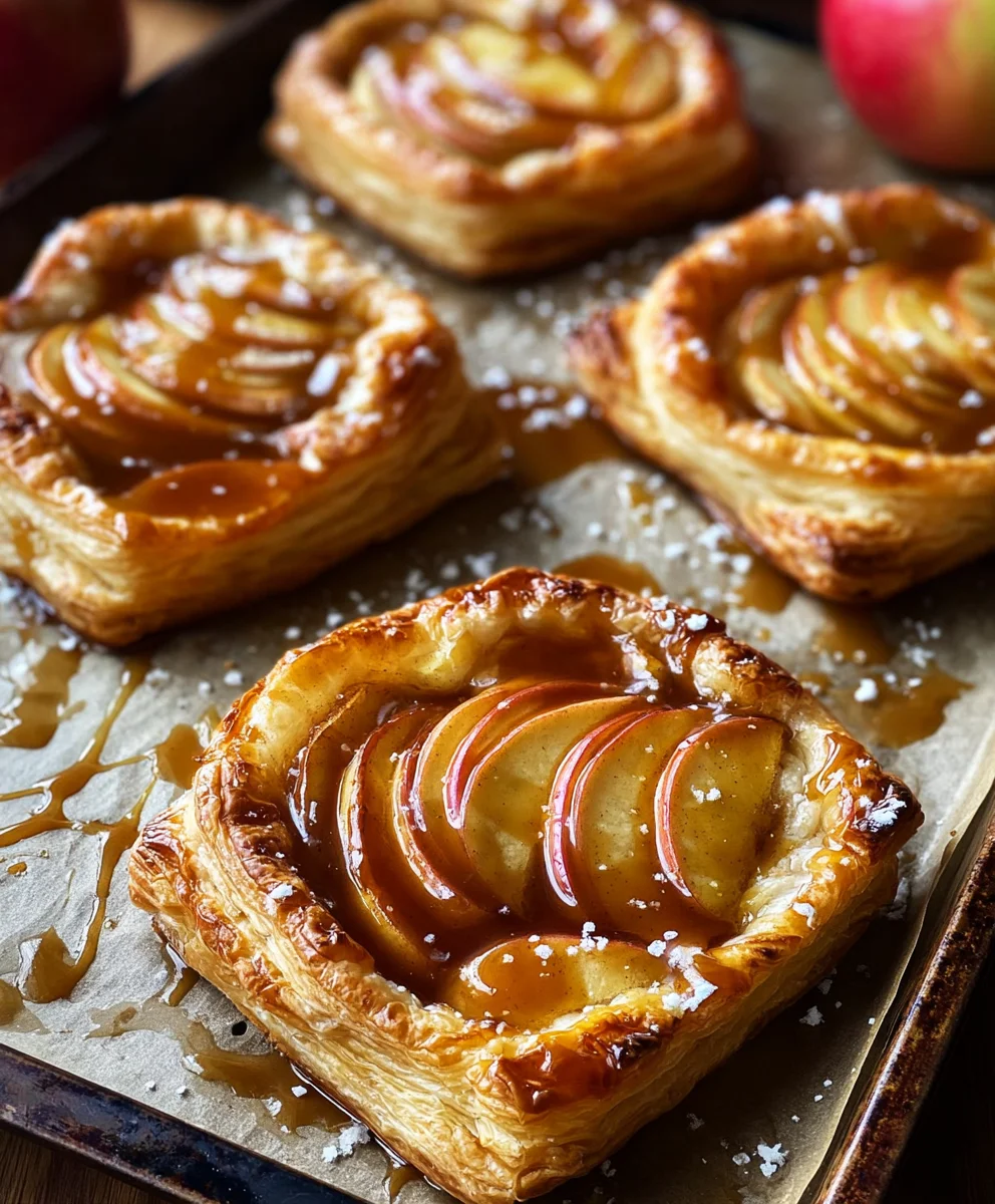 Caramel Apple Puff Pastry Bites-Easy Fall Treat