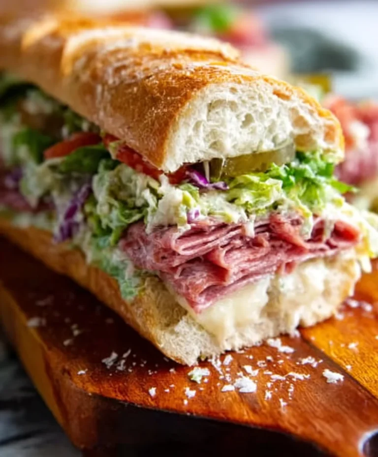 TikTok Viral Beef Grinder Salad Sandwich Recipe