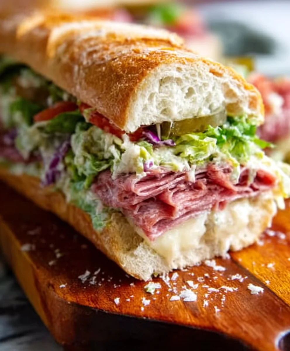 TikTok Viral Beef Grinder Salad Sandwich Recipe