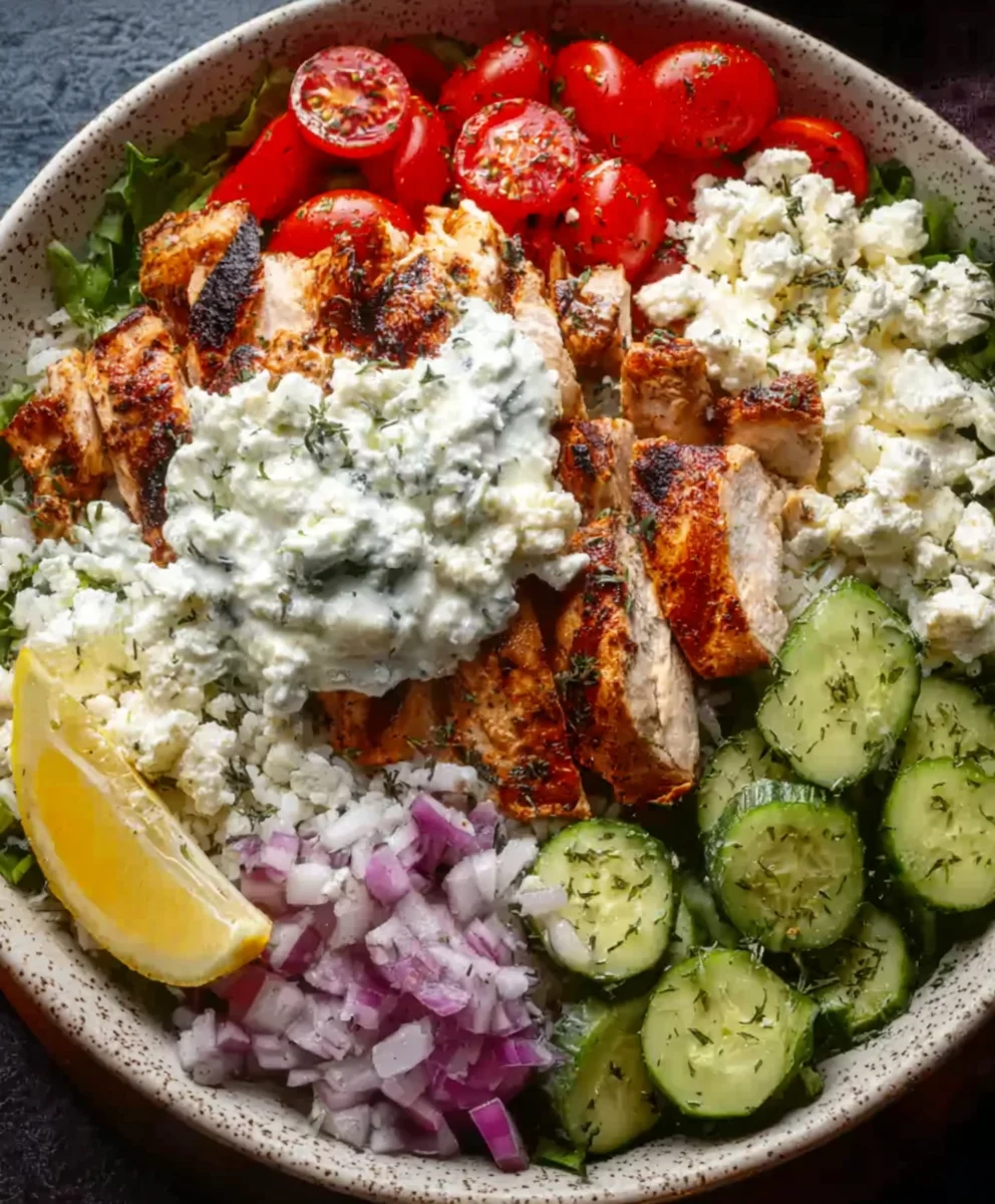 Easy Greek Chicken Bowls- Flavorful & Healthy Meal