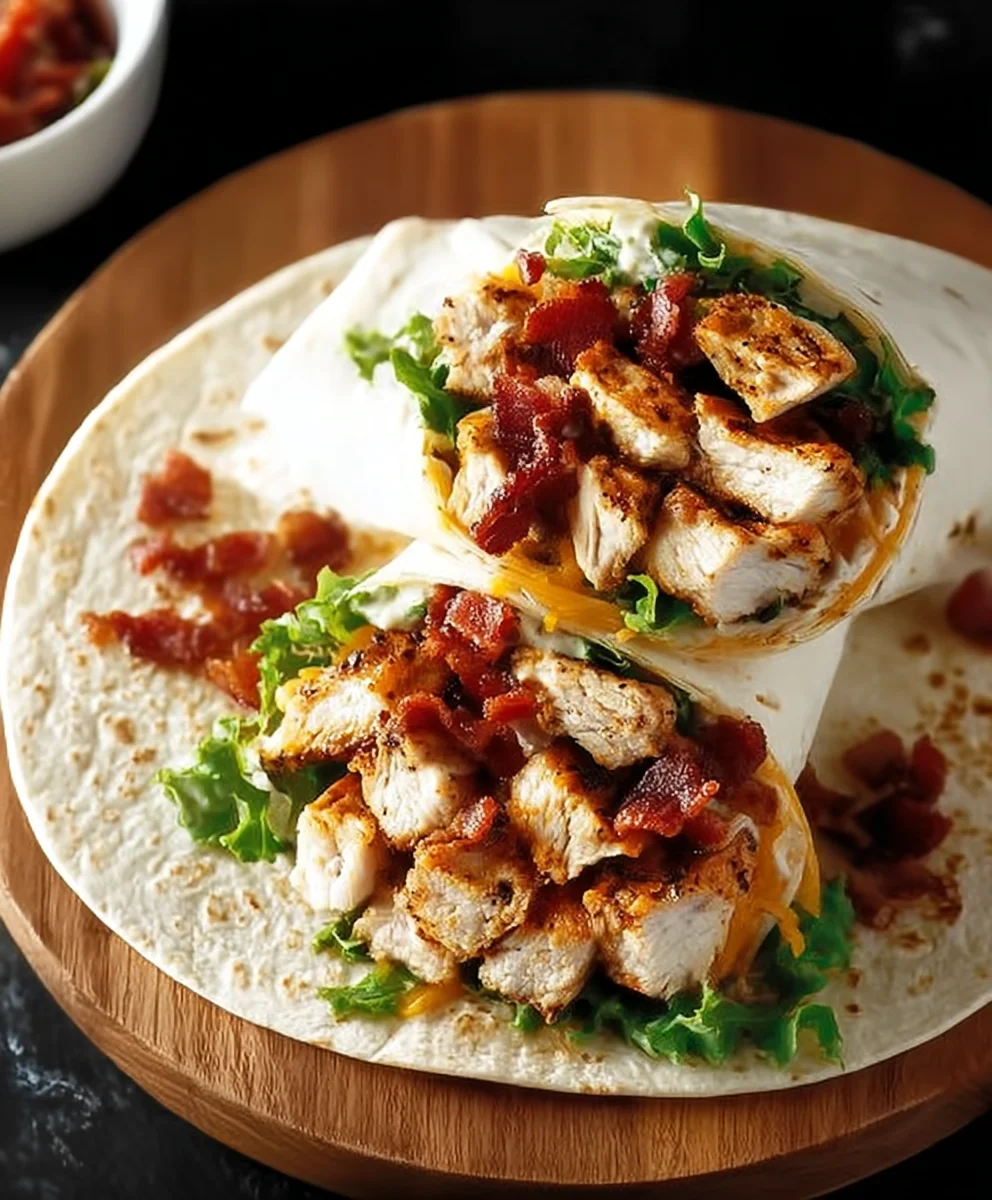 Crispy Chicken Beef Beef Bacon Ranch Wrap Recipe