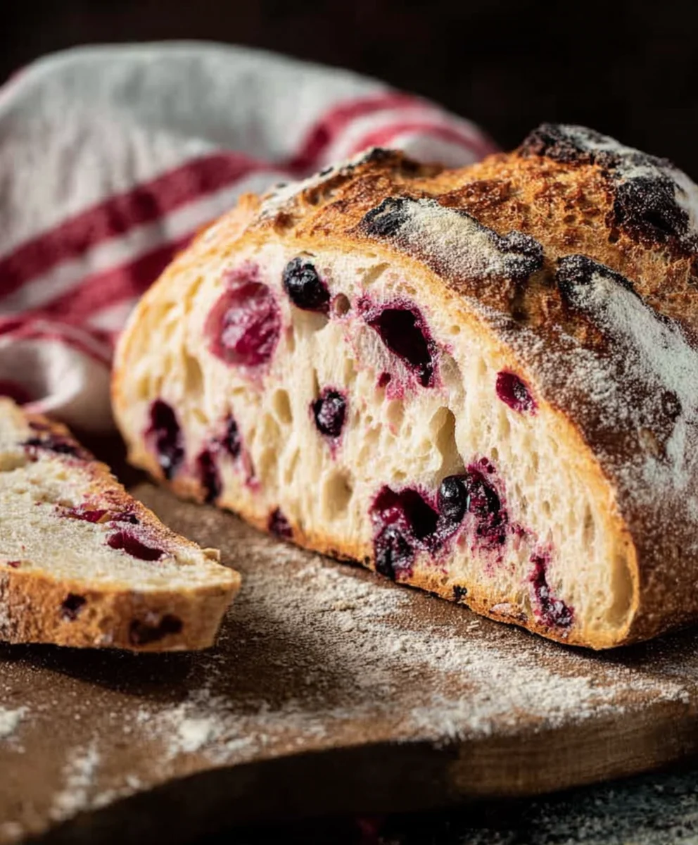 Blueberry Lemon Sourdough Bread Recipe-Fresh & Zesty