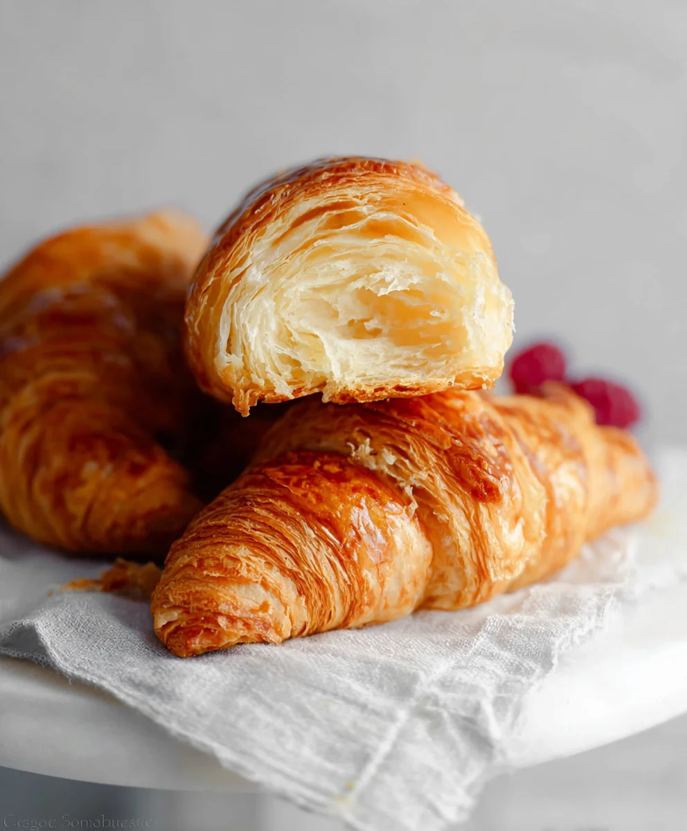 Flaky Homemade Croissants- Easy Recipe