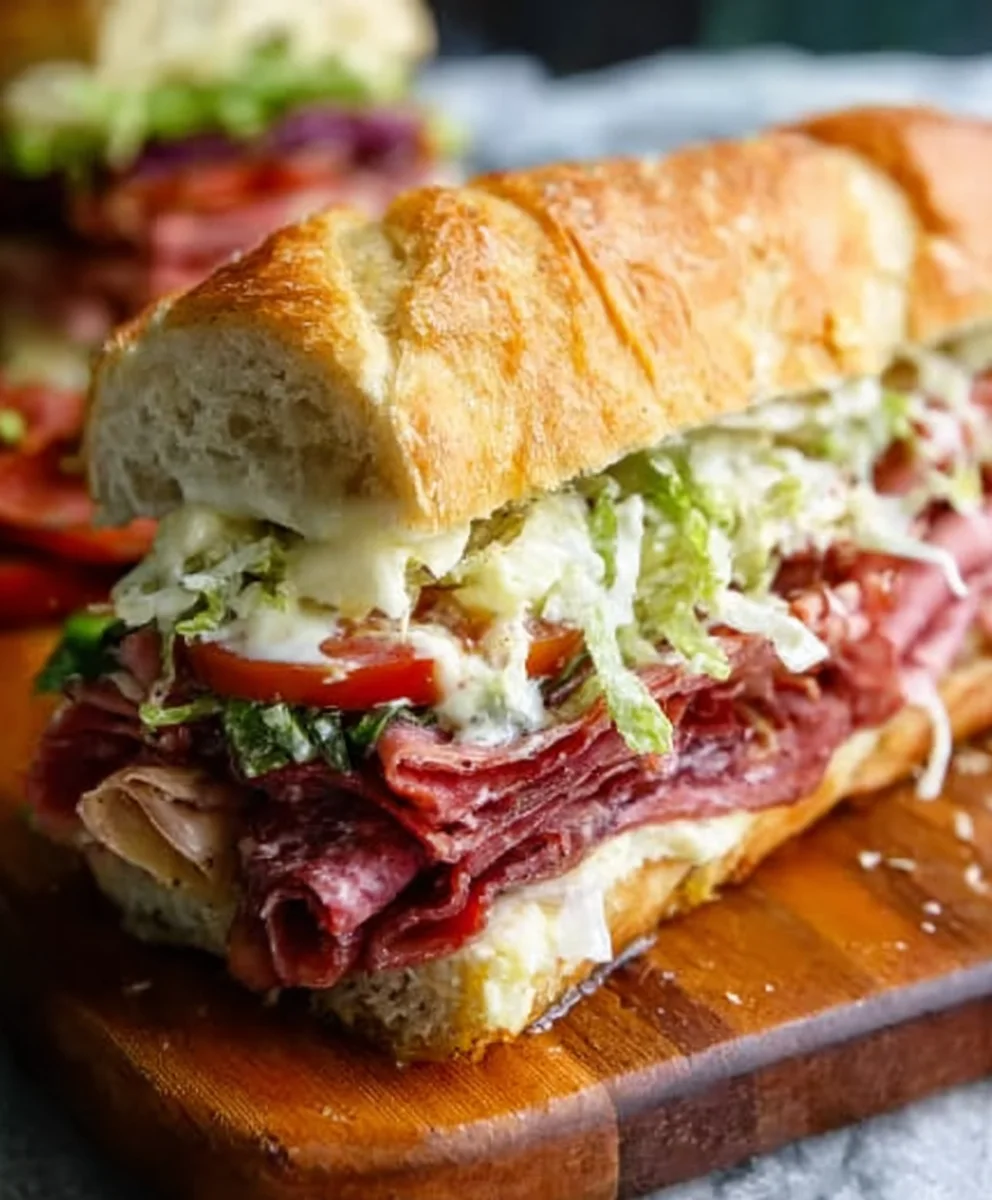 TikTok Viral Beef Grinder Salad Sandwich Recipe